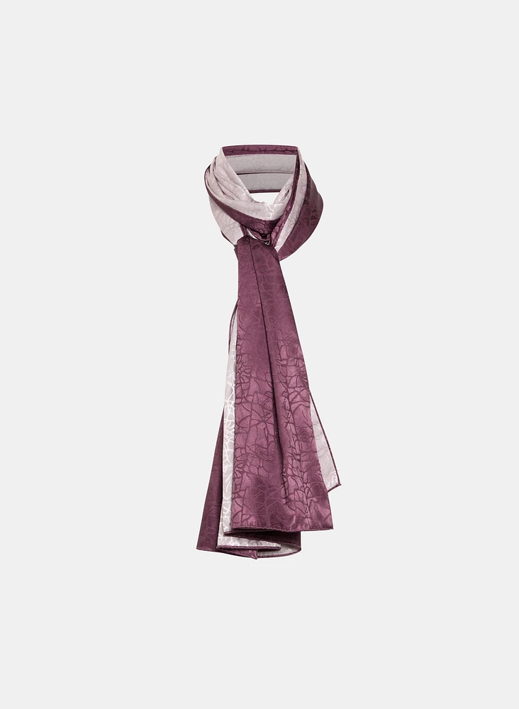Foulard réversible à motif craquel
