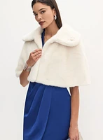 Cape en fausse fourrure