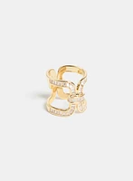 Cubic Zirconia Openwork Ring