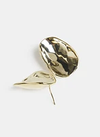 Concave Oval Earrings