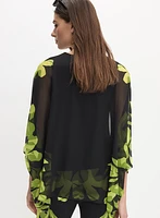 Joseph Ribkoff - Floral Chiffon Blouse