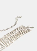 Collier ras-du-cou à cristaux