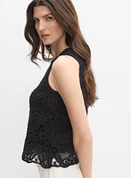 Débardeur en crochet