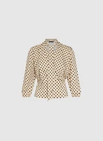 Polka Dot Tie-Neck Top