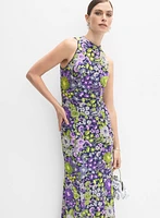Sequin Embellished Floral Dress