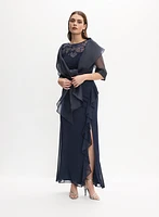 Boléro en organza avec lien à nouer
