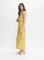 Robe à taille froncée