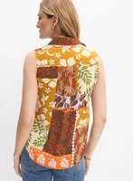 Floral Patchwork Blouse