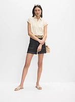 Lace Appliqué Blouse