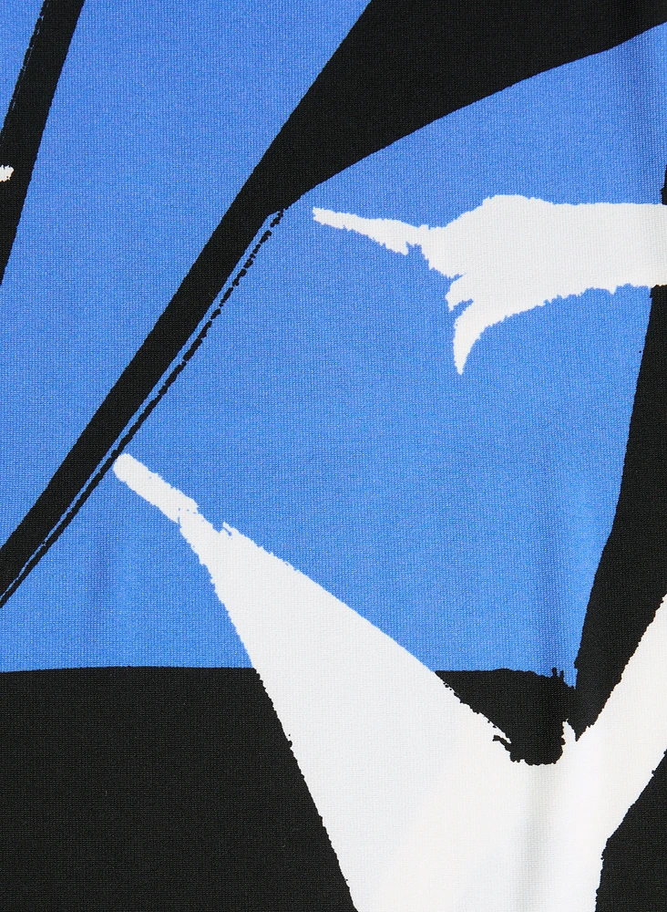 Robe de nuit à motif abstrait