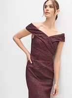 Metallic Jacquard Dress