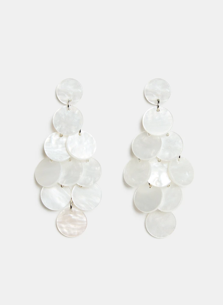 Boucles d'oreilles pendantes à disques