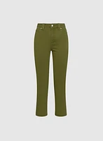 Cropped Straight-Leg Jeans