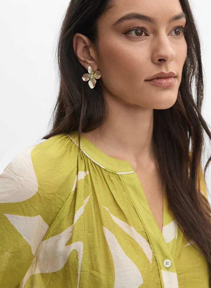 Blouse à motif abstrait