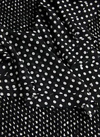 Blouse à pois et volants
