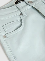 Slim-Leg Denim Capris