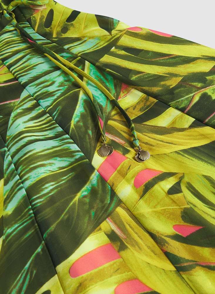 Tropical Chiffon Dress