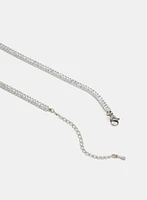 Cubic Zirconia Twist Front Necklace