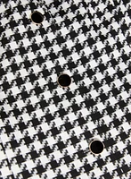 Houndstooth Print Jacket