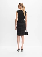 Adrianna Papell - Fitted Cowl Neck Dress