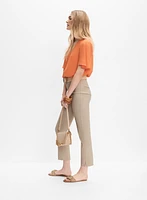 Pantalon à jambe étroite enfiler