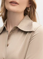 Studded Satin Blouse
