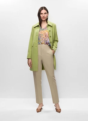 Trench en tricotine et pantalon coupe Juliette
