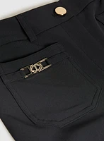 Pocket Detail Culotte Pants