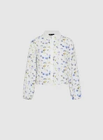 Floral Eyelet Embroidered Blouse