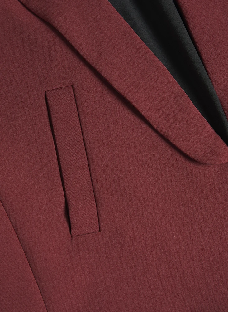 Blazer ouvert à manches 3/4