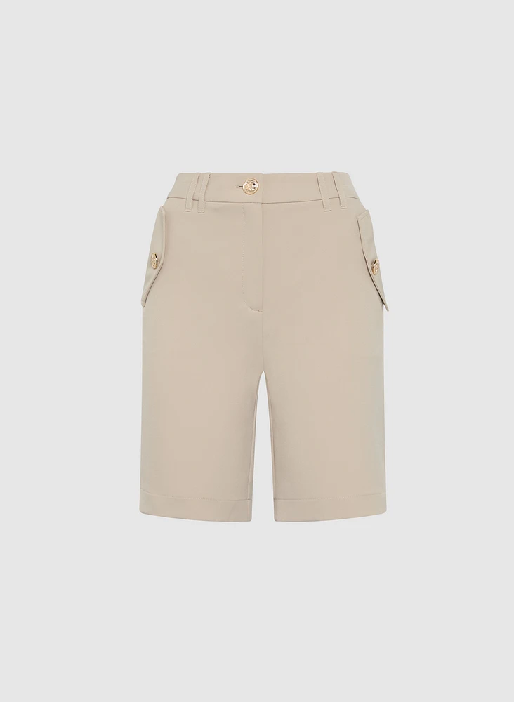 Short bermuda à boutons