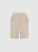 Short bermuda à boutons