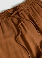 Drawstring Pull-On Capris