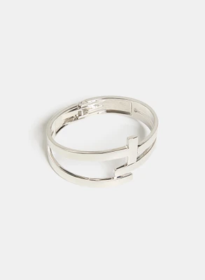 Bracelet métallique en T