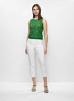 Débardeur en tricot et capri