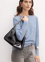 Pull  à manches dolman en mailles torsadées