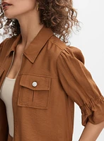 Veste à manches bouffantes