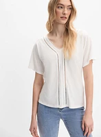 Crochet Trim Top