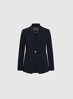 Blazer à col crant