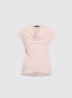 Crepe Cowl Neck Blouse