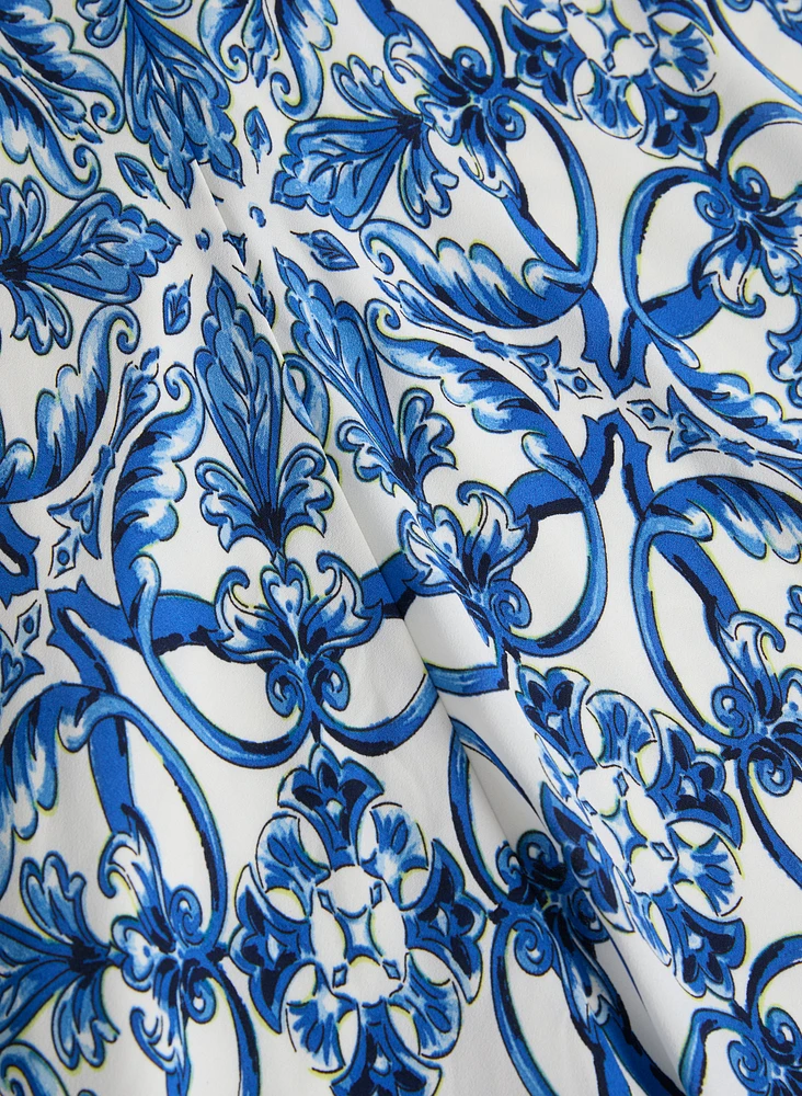 Robe à motif géométrique