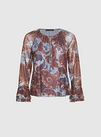 Paisley Bell Cuff Top