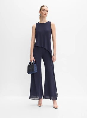 Combinaison asymétrique en chiffon