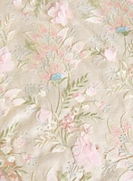 Robe florale en relief