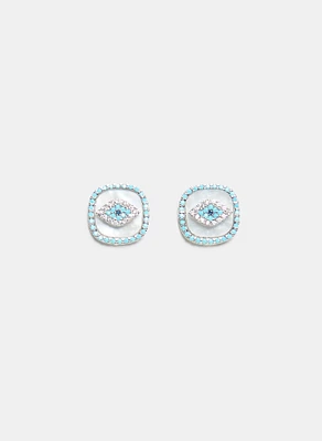 Resin Eye Motif Earrings