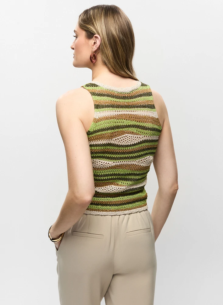Camisole en tricot à maille ouverte