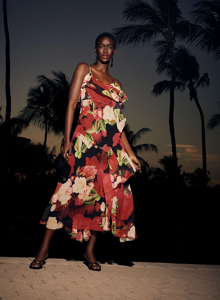 Floral Chiffon Dress