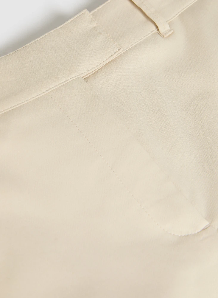 Short en mélange de coton