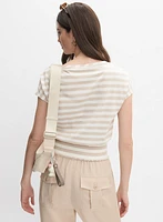 Smocked Hem T-Shirt