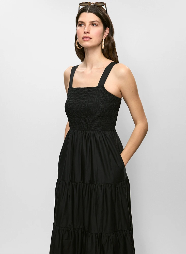 Tiered Cotton Maxi Dress